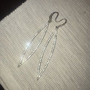 Nadri Crystal long earrings